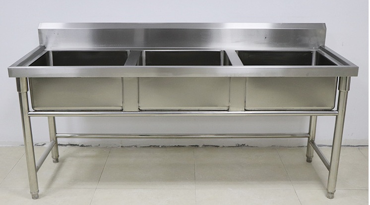 ซิงค์ล้างจานสแตนเลส 3 หลุม รุ่น：WSDD-186080