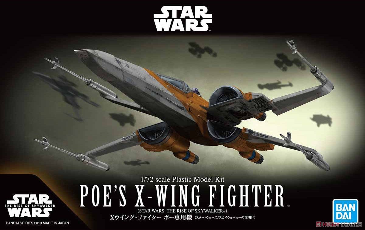 1/72 Poe's X-Wing Fighter (The Rise of Skywalker) BANDAI - Star Wars