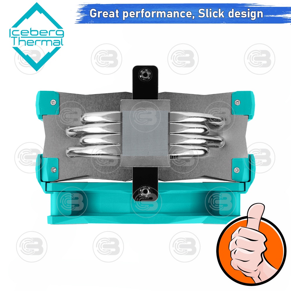 [CoolBlasterThai] Iceberg Thermal IceSLEET G4 OC Teal Multi Compatible Tower CPU Cooler with A-RGB