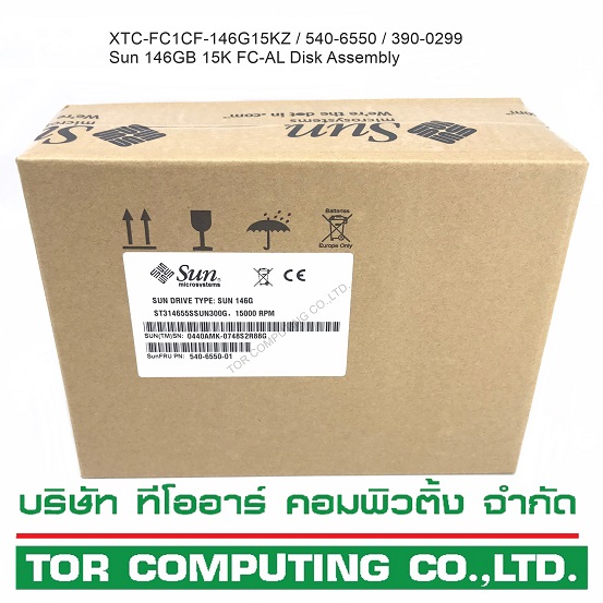 NEW, Sun XTA-FC1CF-146G15K / 540-6550 390-0299 390-0328 [TorCompTH - ขาย จำหน่าย ราคา] Sun 146GB 15K FC-AL Disk Assembly for Sun StorageTek 6140 6180