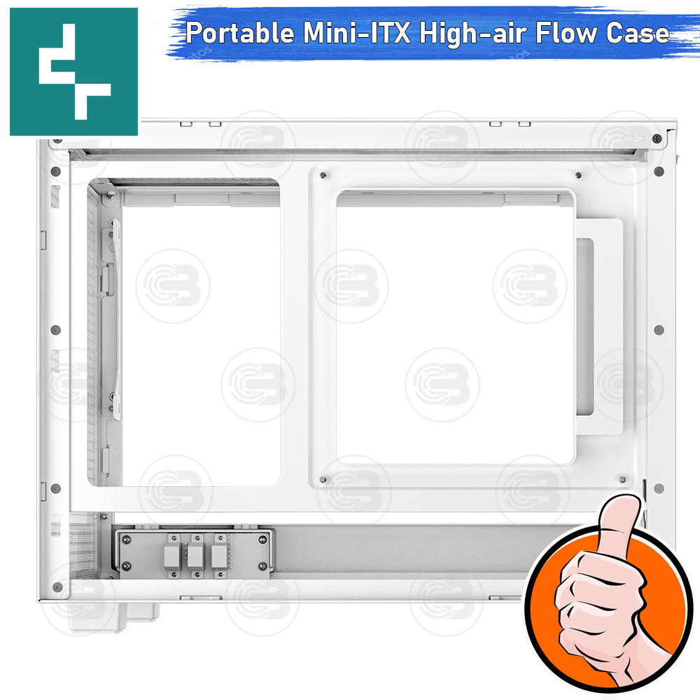 [CoolBlasterThai] DEEPCOOL CH160 WHITE Mini-ITX High-Airflow PC Case ประกัน 1 ปี