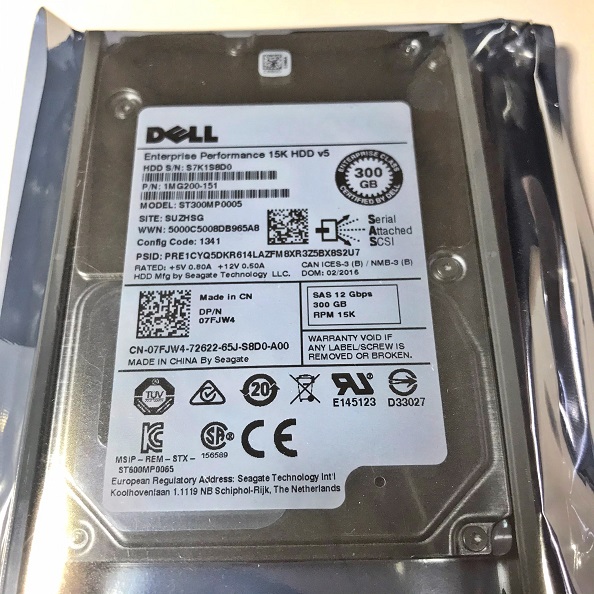 Dell 0NCT9F NCT9F [TorCompTH ขาย จำหน่าย ราคา] Dell 300GB 15K 12G 2.5IN SAS HDD for R610 R620 R630 R720 R730