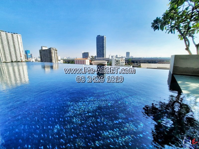 ขายคอนโดริมแม่น้ำเจ้าพระยา ใกล้รถไฟฟ้า ย่าน ตลาดต้นสัก แยกพระนั่งเกล้า สนามบินน้ำ : เดอะโพลิแทนรีฟ The Politan Rive : 31.12 ตร.เมตร