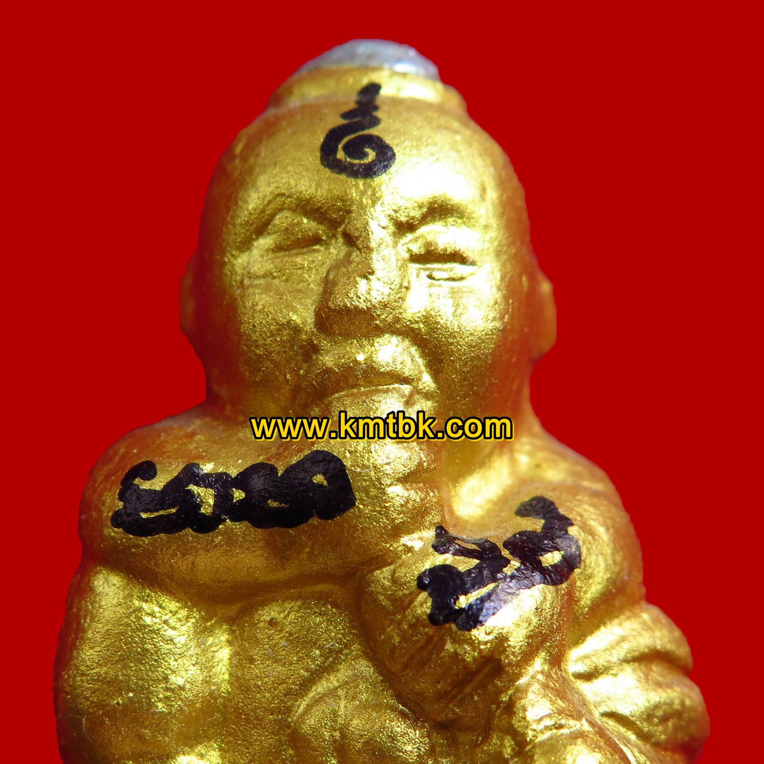 กุมารทองพิมพ์โบราณ หลวงพ่อกอย วัดเขาดินใต้ พิมพ์กรรมการสีทอง ขนาดตั้งบูชา ปี2557 ของแท้จากวัด
