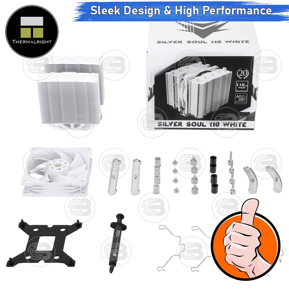 [CoolBlasterThai] Thermalright Silver Soul 110 WHITE CPU Heat Sink (AM5/LGA1851 Ready)ประกัน 5 ปี