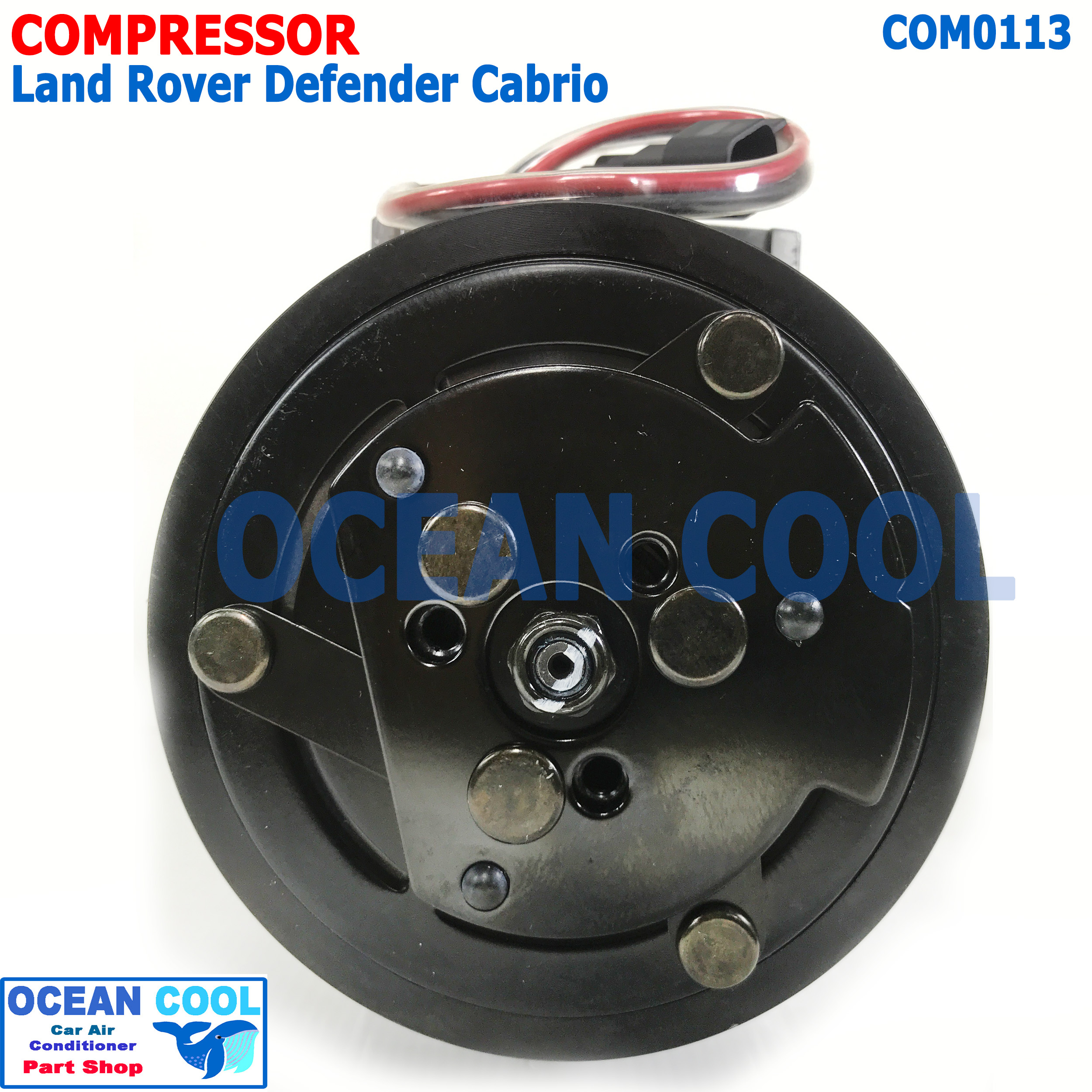 คอมเพรสเซอร์ แลนด์โรเวอร์ ดีเฟนเดอร์ COM0113 SANDEN 7H15 compressorLand Rover Defender Cabrio คอมแอร์รถยนต์ คอมแอร์ คอมเพลสเซอร์ MIJ-T097