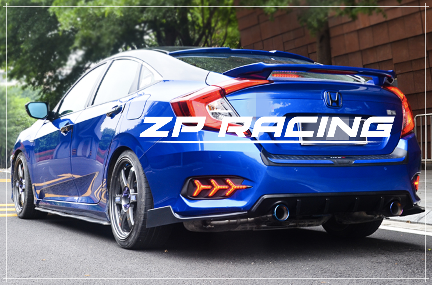 ไฟทับทิมท้าย CIVIC FC แบบ LED ทรงก้างปลา รับประกัน 1 ปี