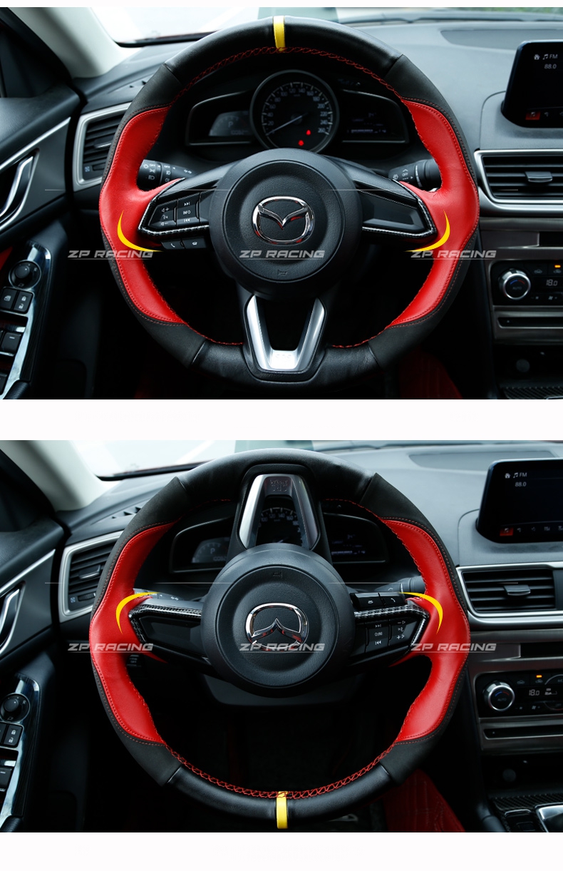 คิ้วพวงมาลัย 2 ชิ้น CX-3