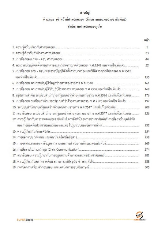 แนวข้อสอบ เจ้าหน้าที่ศาลปกครอง (ด้านการเผยแพร่ประชาสัมพันธ์) สำนักงานศาลปกครองภูเก็ต