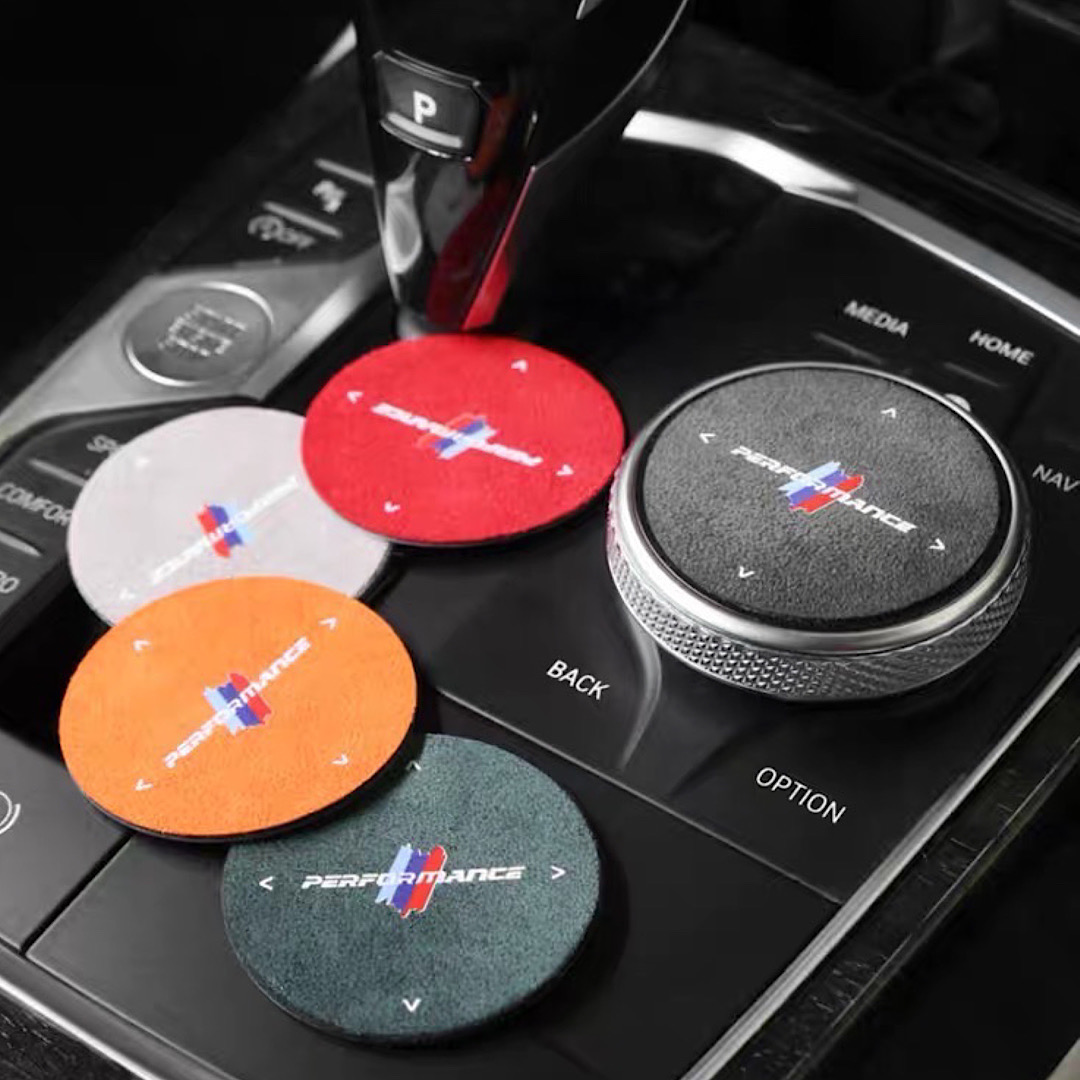 ครอบปุ่ม i-Drive BMW Series 2,3,4,5 X1 X2 X3 X4 X5 X6 หนัง Alcantara แท้