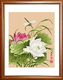 Two lotus (พิมพ์ลาย)