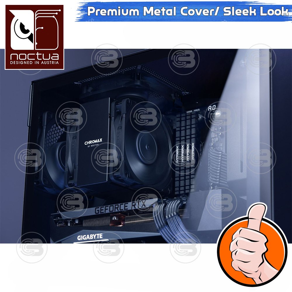 [CoolBlasterThai] Noctua NA-HC8 Chromax.Black Heatsink Cover (NH-U12A) ประกัน 6 ปี