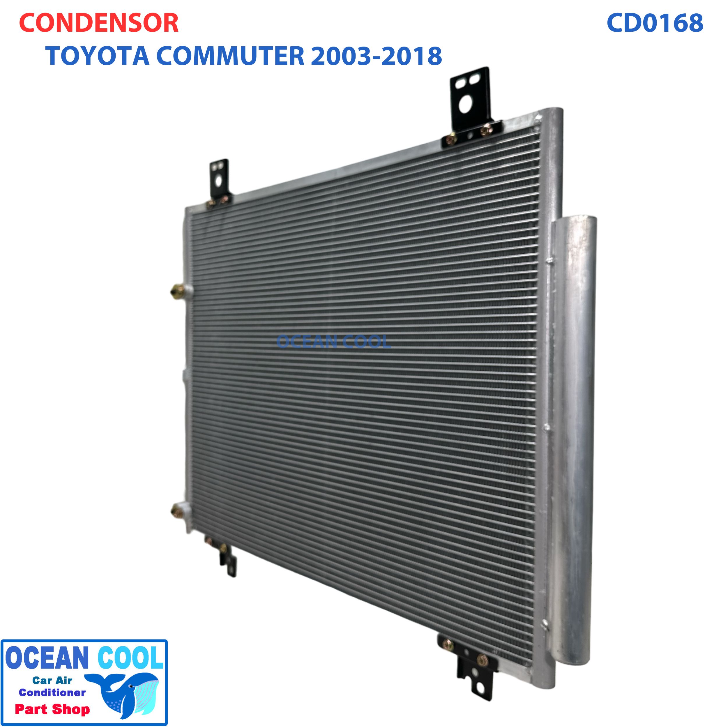 แผงแอร์ โตโยต้า คอมมิวเตอร์ 2003 - 2018 CD0168 CONDENSER TOYOTA HIACE COMMUTER ’03-’18 แผงรังผึ้งแอร์ แผงคอยล์ร้อน คอยล์ร้อน คอนเดนเซอร์