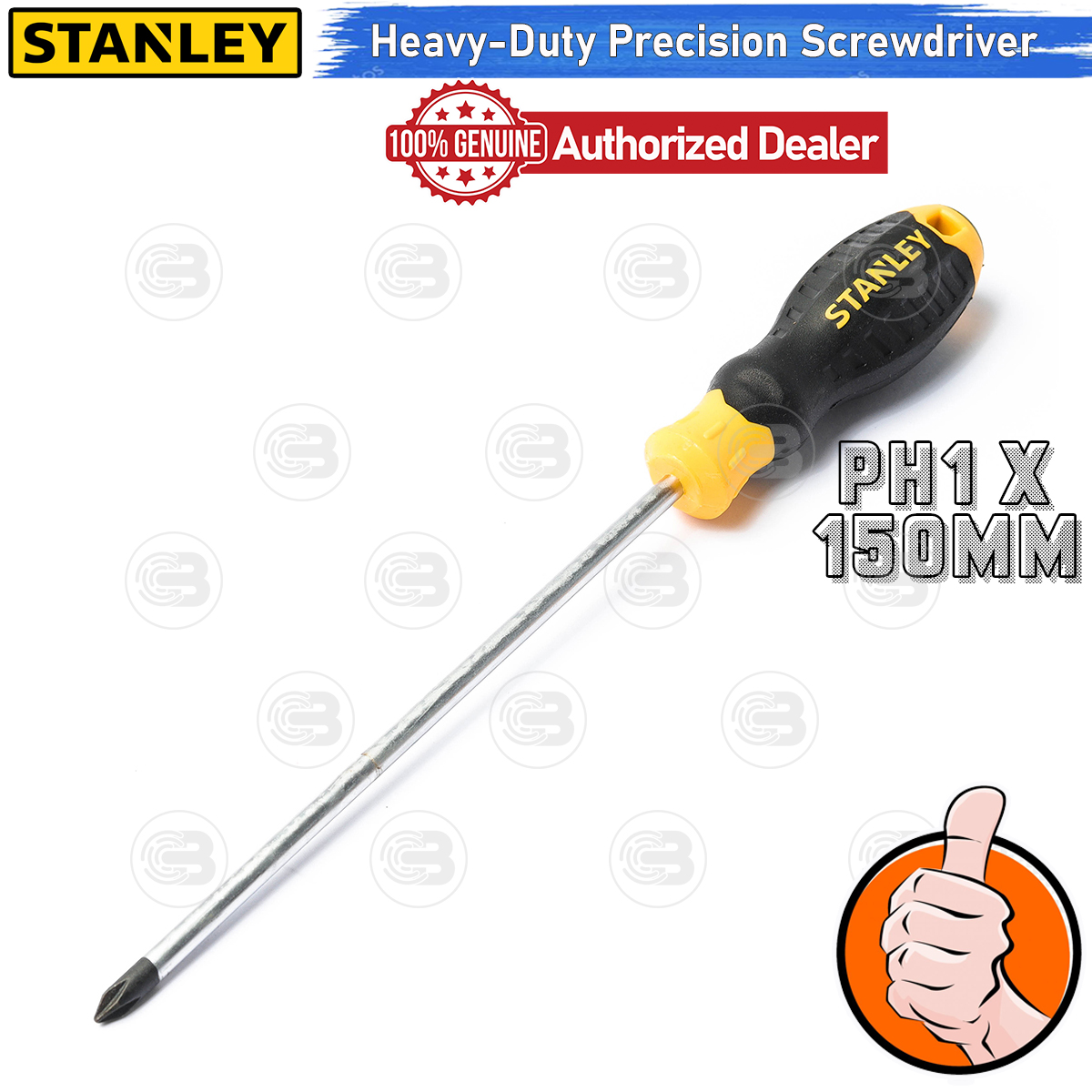 [CoolBlasterThai] STANLEY CUSHION GRIP SCREW DRIVER PHILLIPS PH1 x 150MM (STMT60806-8)