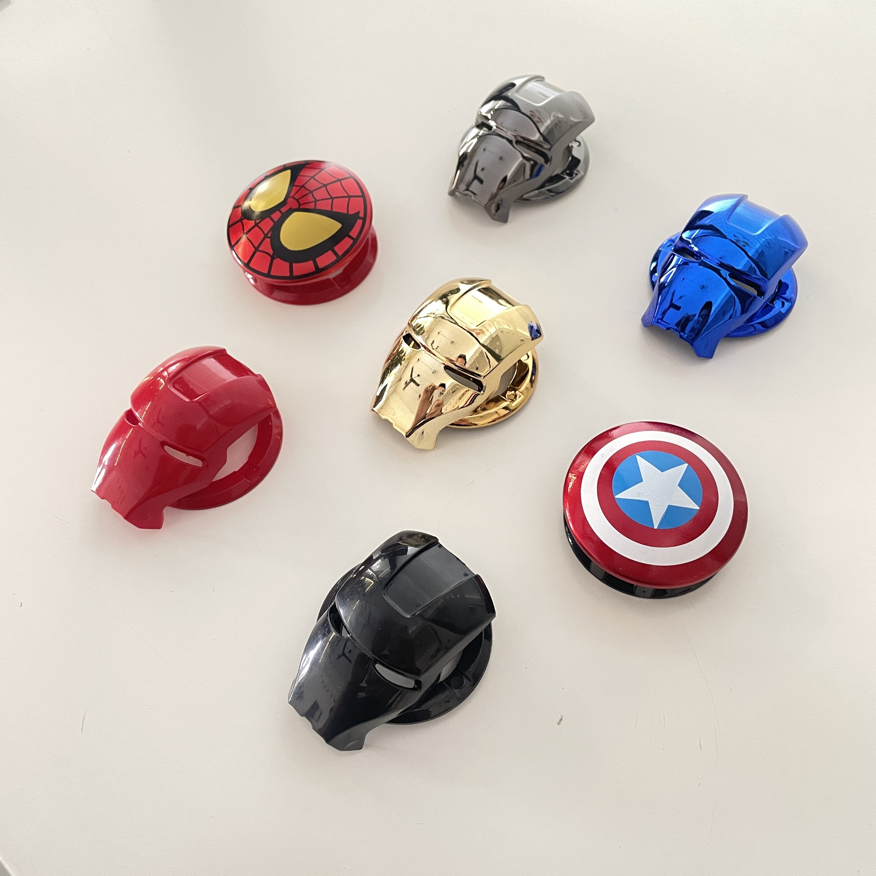 ครอบปุ่มสตาร์ท ปุ่ม Push Start ไอรอนแมน Ironman, สไปเดอร์แมน Spiderman, กัปตันอเมริกา CaptainAmerica