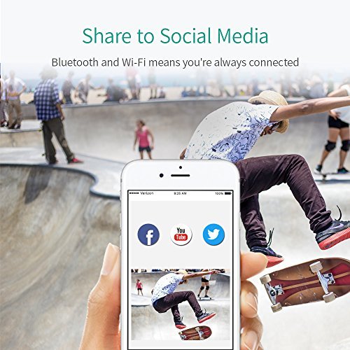 YI Lite Action Camera, Sony Sensor 16MP Real 4K Sports Camera with Built-in WiFi, 2 Inch Touchscreen,150° Wide Angle Lens and EIS- Black