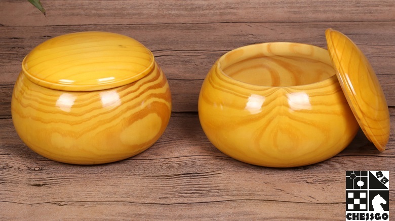 โถหมากล้อมไม้สปรูซ spruce (2ใบ)