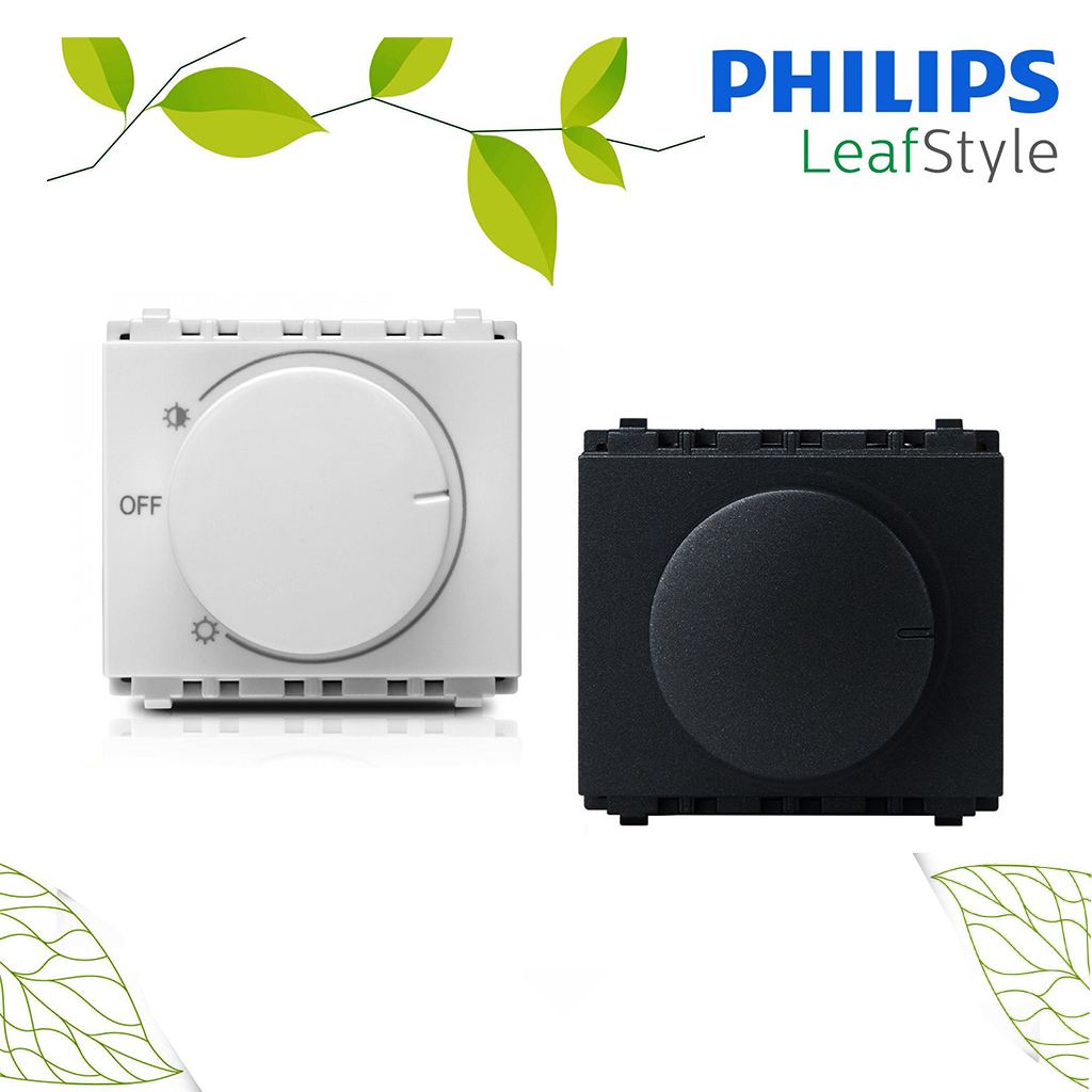 สวิตซ์หรี่ไฟ ฟิลิปส์ 300W รุ่น ลีฟ LeafStyle 2M size dimmer switch 300W PHILIPS