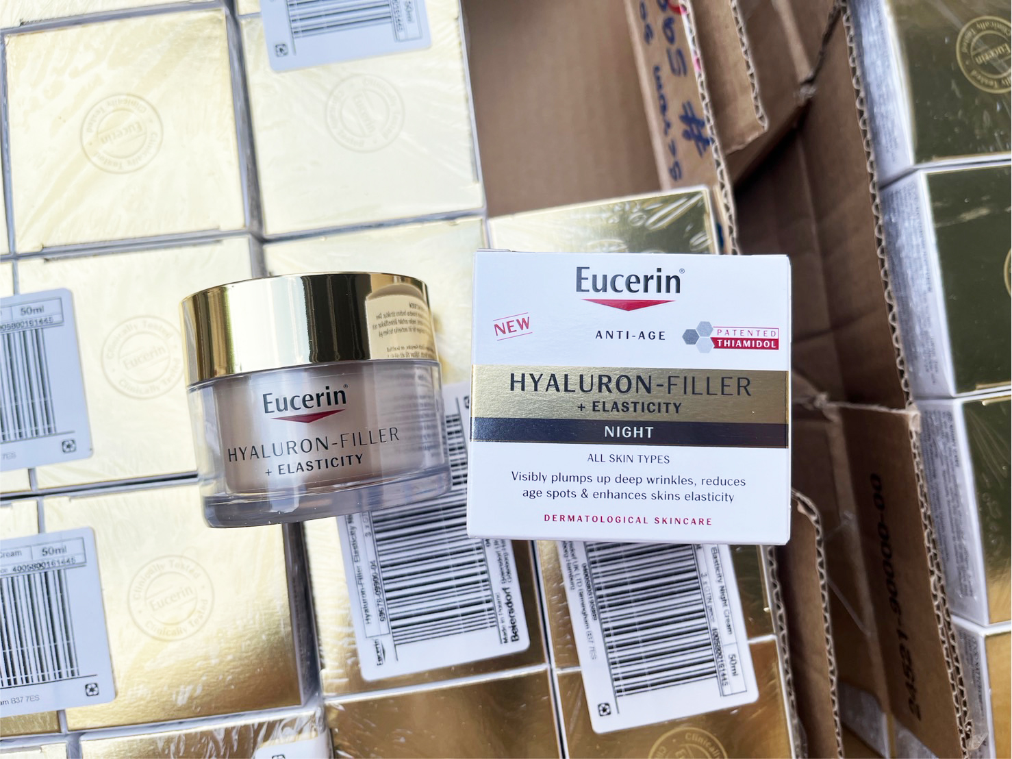 ครีมกลางคืน Eucerin Hyaluron-Filler + Elasticity Night Cream 50ml.