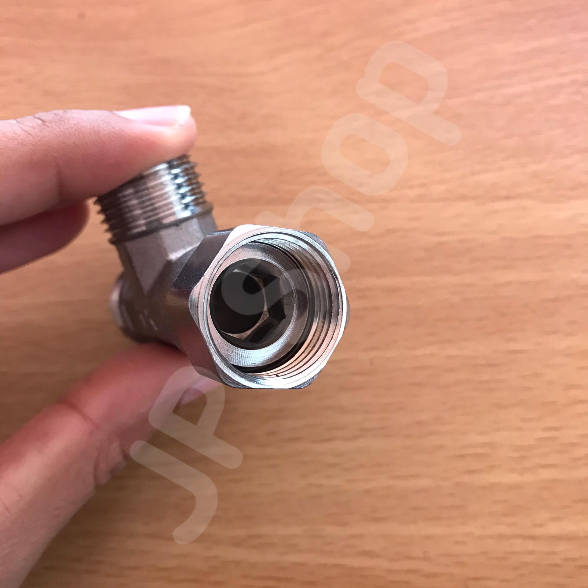 สามทางยูเนี่ยน 1/2'' (4หุน) พร้อมลูกยาง นอก-นอก-ในสแตนเลส304 #0155