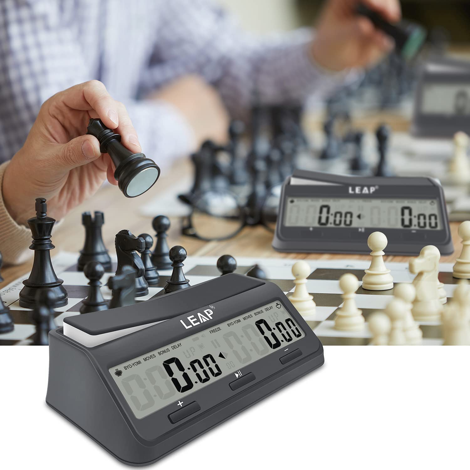 นาฬิกาจับเวลาหมากรุกแบบดิจิตอล Leap Digital Clock PQ9921