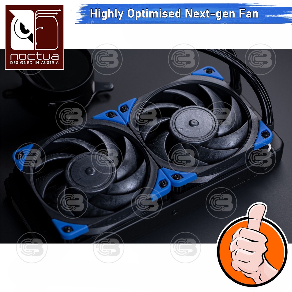 [CoolBlasterThai] Noctua NF-A12x25 PWM Chromax.Black.Swap PC Fan Case (size 120 mm.) ประกัน 6 ปี