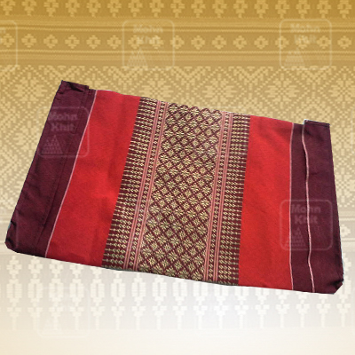 ปลอกหมอนหนุนลายขิด // The Khit Pillow case ขนาด 19 x 38 cm