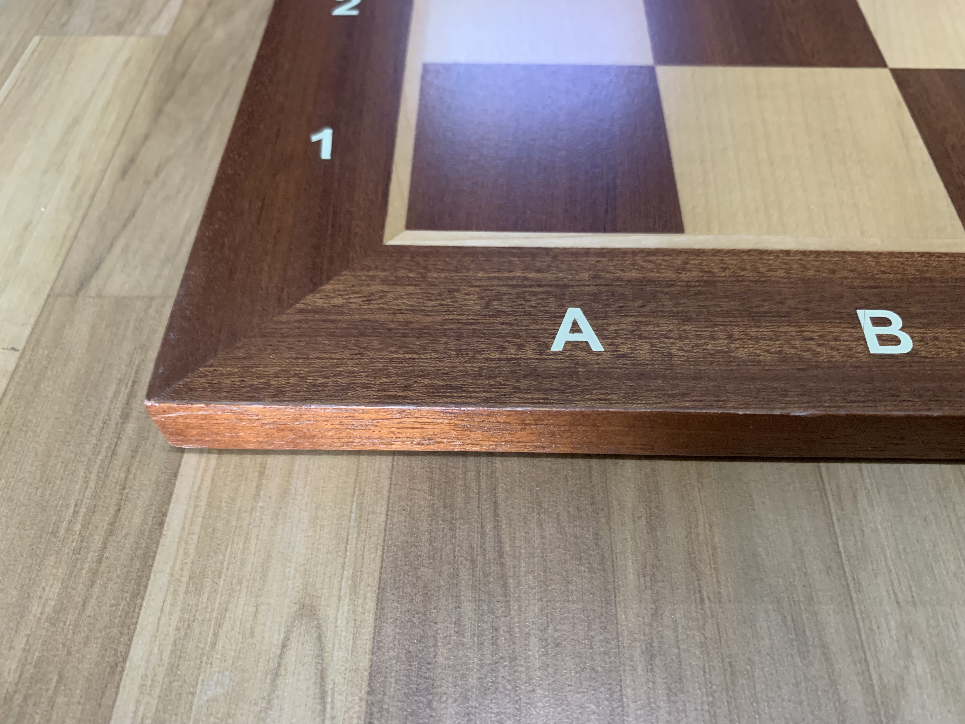 20" Mahogany & Maple Wooden Chess Board กระดานหมากรุกสากลไม้Mahogany