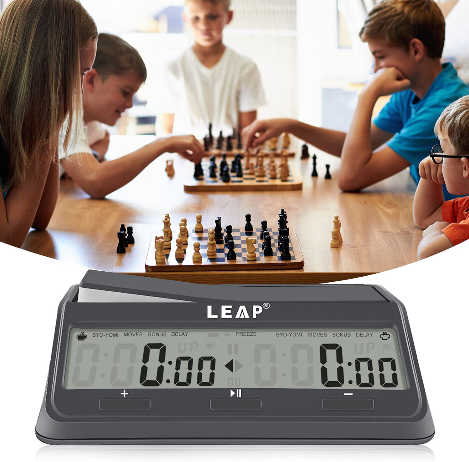 นาฬิกาจับเวลาหมากรุกแบบดิจิตอล Leap Digital Clock PQ9921