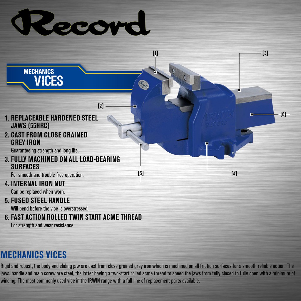 ปากกาจับชิ้นงาน IRWIN Record