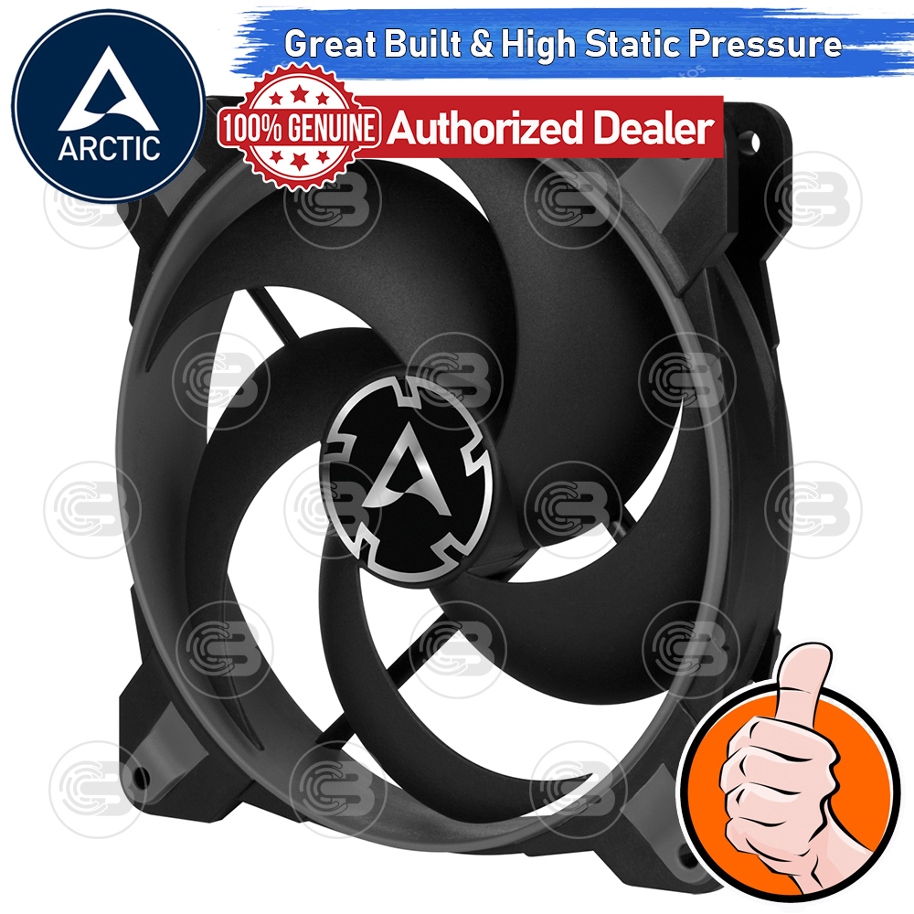 [CoolBlasterThai] ARCTIC BioniX P140 Grey Pressure-optimised with PWM PST(size 140 mm.) PC Fan Case ประกัน 10 ปี