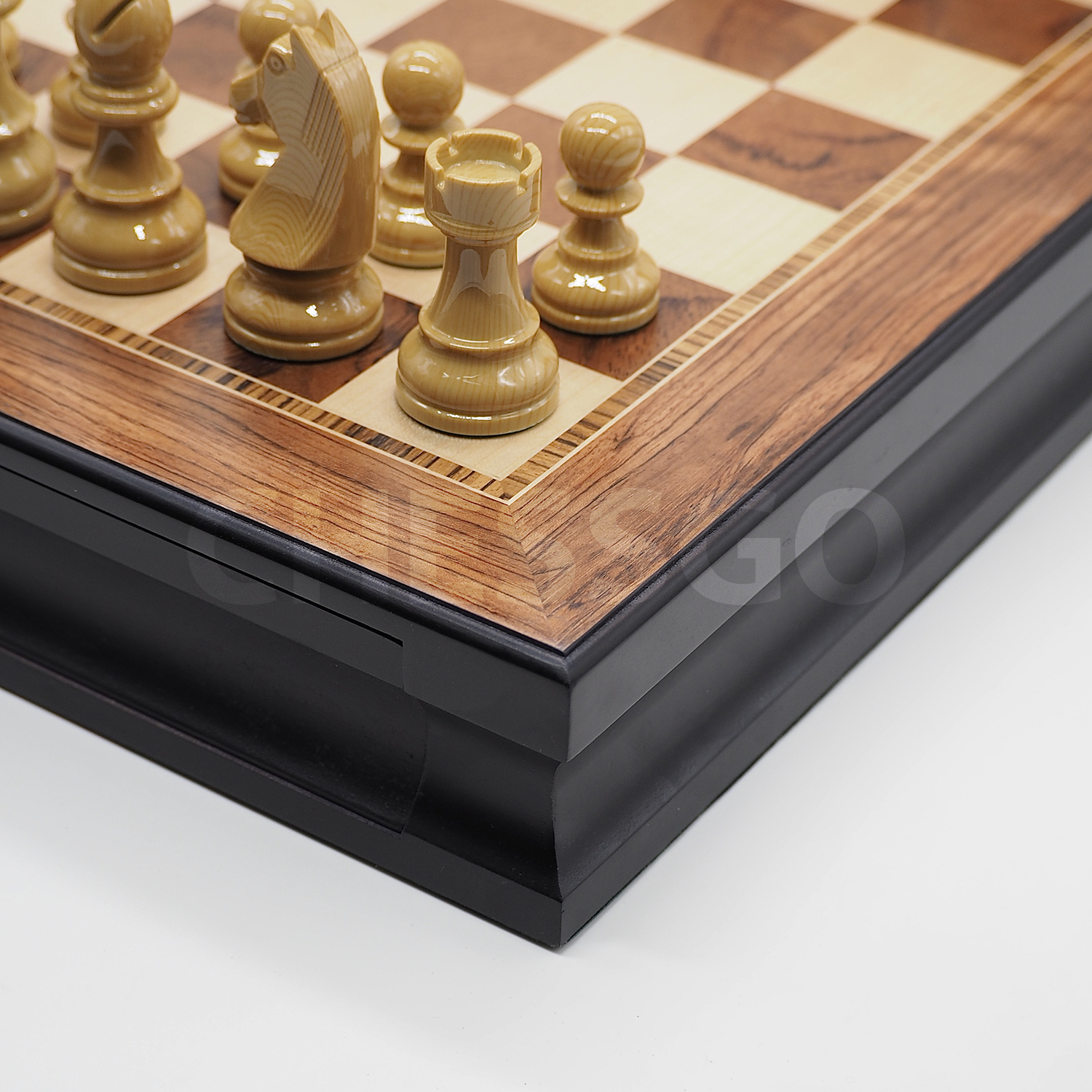 ชุดหมากรุกสากลไม้ German Knight Staunton Wooden Chess Set 4