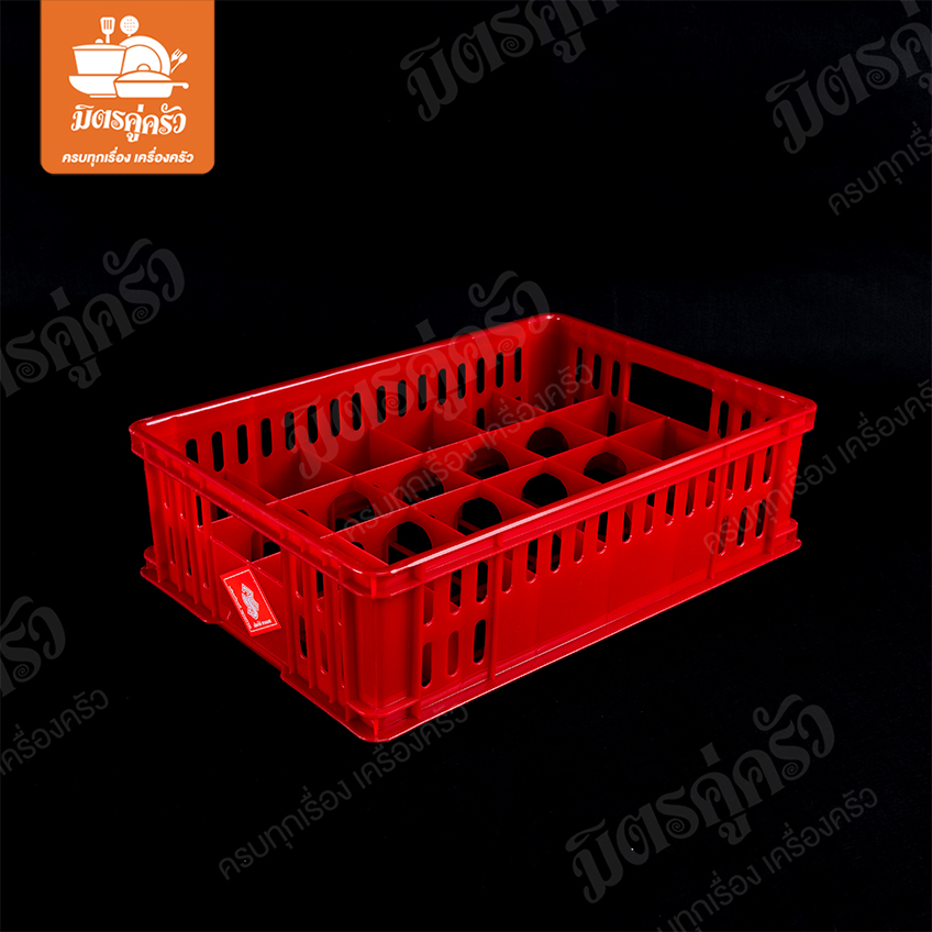 ลังคว่ำแก้วทรงสูง No.416 (24 ช่อง) - 3S