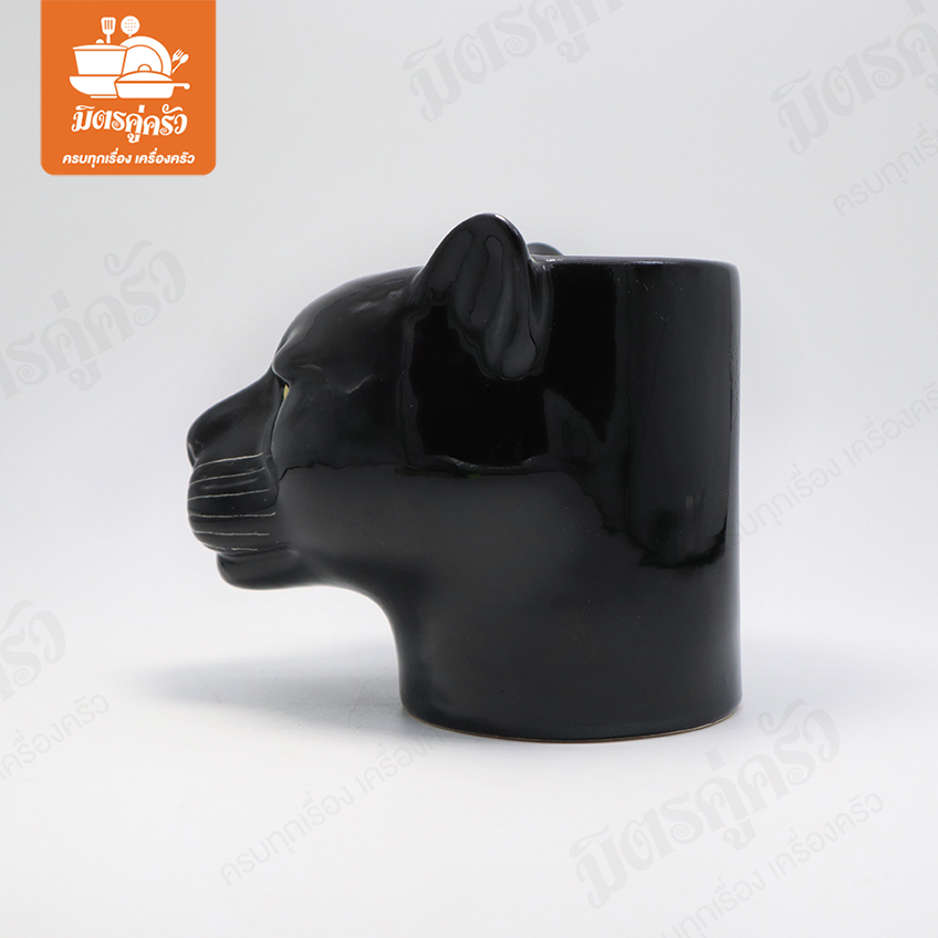 ที่ใส่ปากกา เก็บช้อน ลายเสือดำ