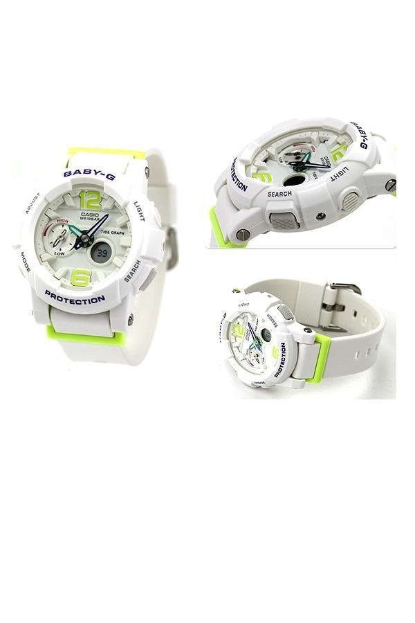 Casio Baby-G นาฬิกาข้อมือ สายเรซิ่น รุ่น BGA-180-7B2DR - White