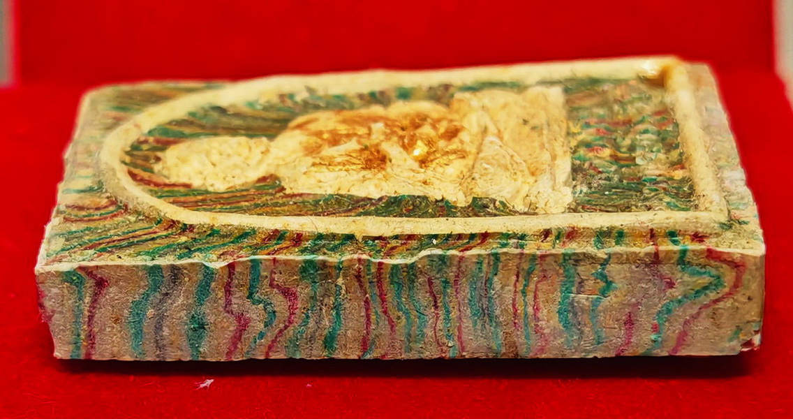 พระหลวงพ่อแพ พิมพ์หลวงพ่อแพหลังสมเด็จพุฒาจารย์โต วัดพิกุลทอง จ.สิงห์บุรี ปี 2535