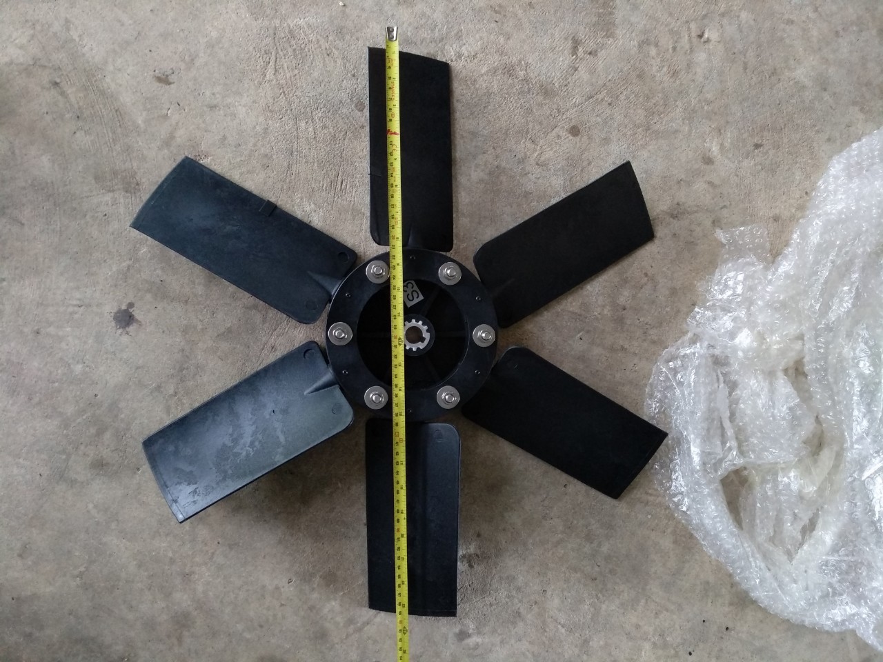 อะไหล่พัดลมไอเย็น, ใบพัด Evap 18,000cmh, อะไหล่พัดลมไอเย็น, ใบพัดลม 6 ใบ