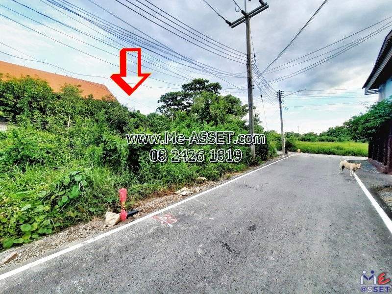 ขายที่ดินเปล่า ติดถนน 2 ด้าน ย่าน สัมปทวน ท่านา วัดสำโรง วัดแค นครชัยศรี : ใกล้โรงเรียนเดชอนุสรณ์ : 109 ตร.วา
