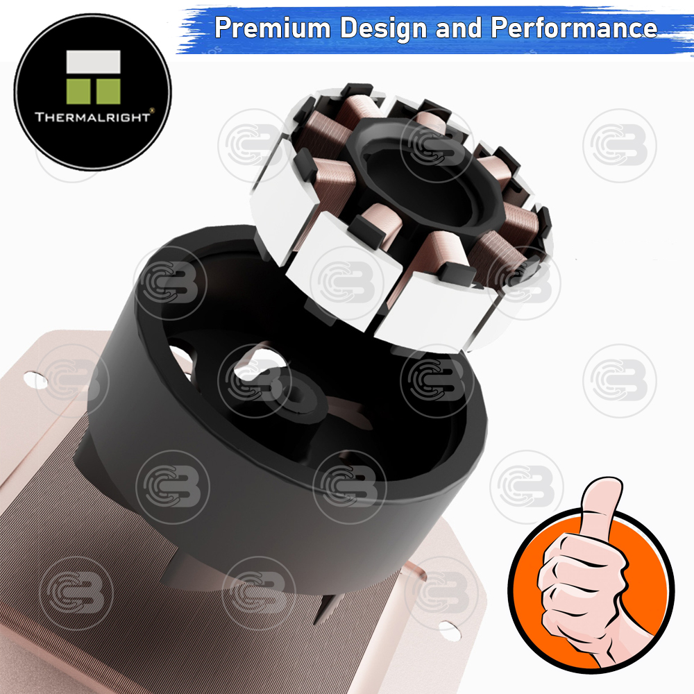 [CoolBlasterThai] Thermalright Mjolnir Vision X 360 BLACK (FANLESS) AIO Liquid CPU Cooler (AM5/LGA1851 Ready) ประกัน 5 ปี