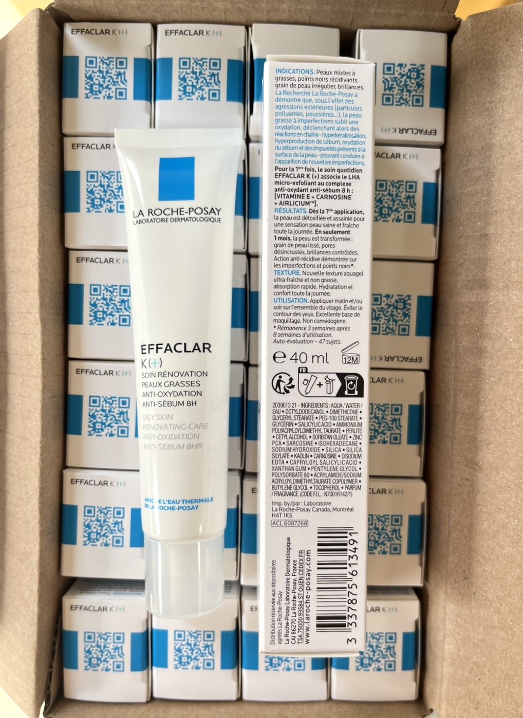 La Roche-Posay Effaclar K+ 40ml. ของแท้ รับประกัน