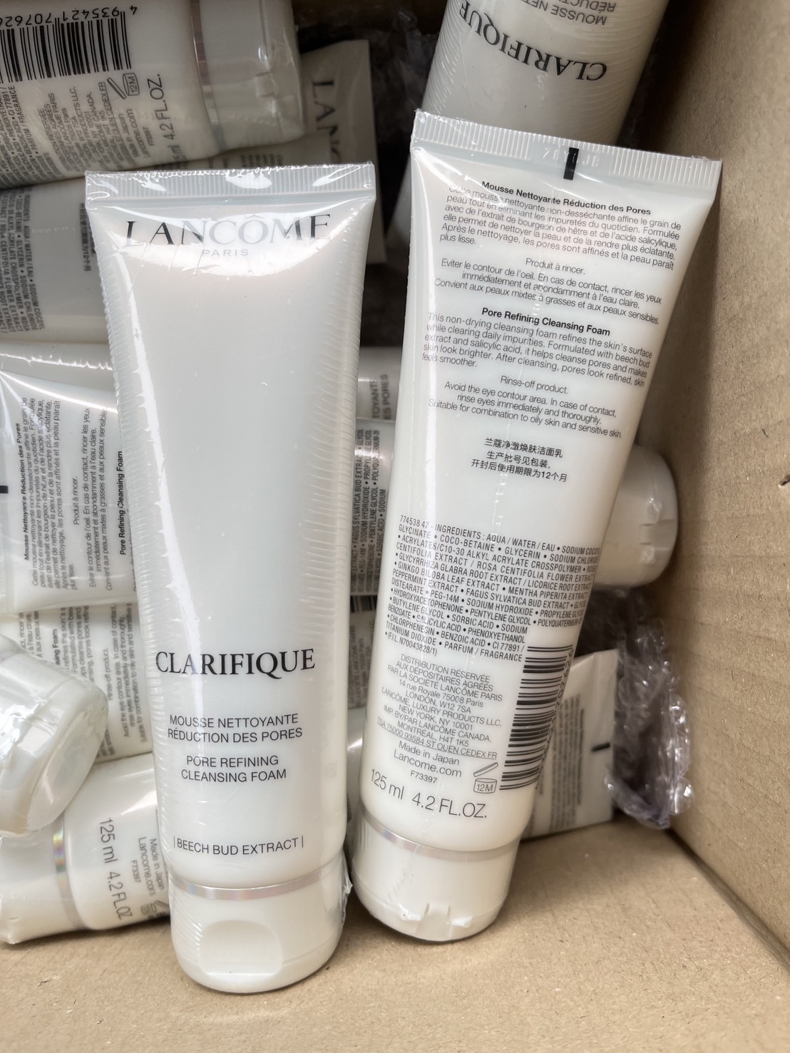 Lancome Clarifique Pore Refining Cleansing Foam 125ml. โฟมล้างหน้า (1หลอด)