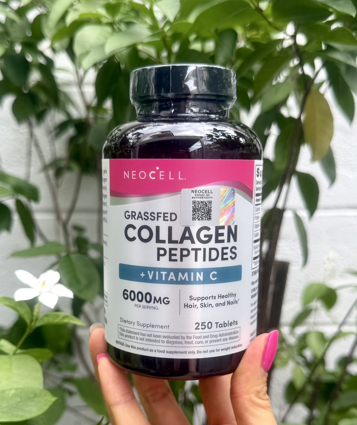 Neocell Grassfed Collagen +C 6000 mg. 250 เม็ด คอลลาเจนเม็ดบำรุงผิว แพ็คเก็จใหม่