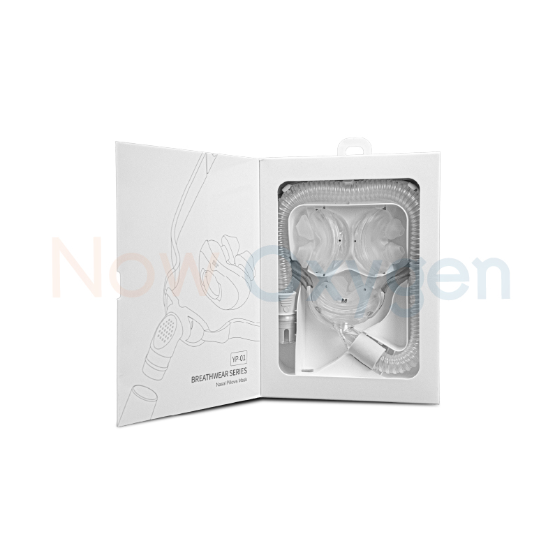 หน้ากากชนิดสอดจมูกสำหรับเครื่อง CPAP Bipap (Nasal Pillow Mask YP-01)