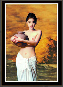 หญิงงามกับเครื่องปั้นดินเผา