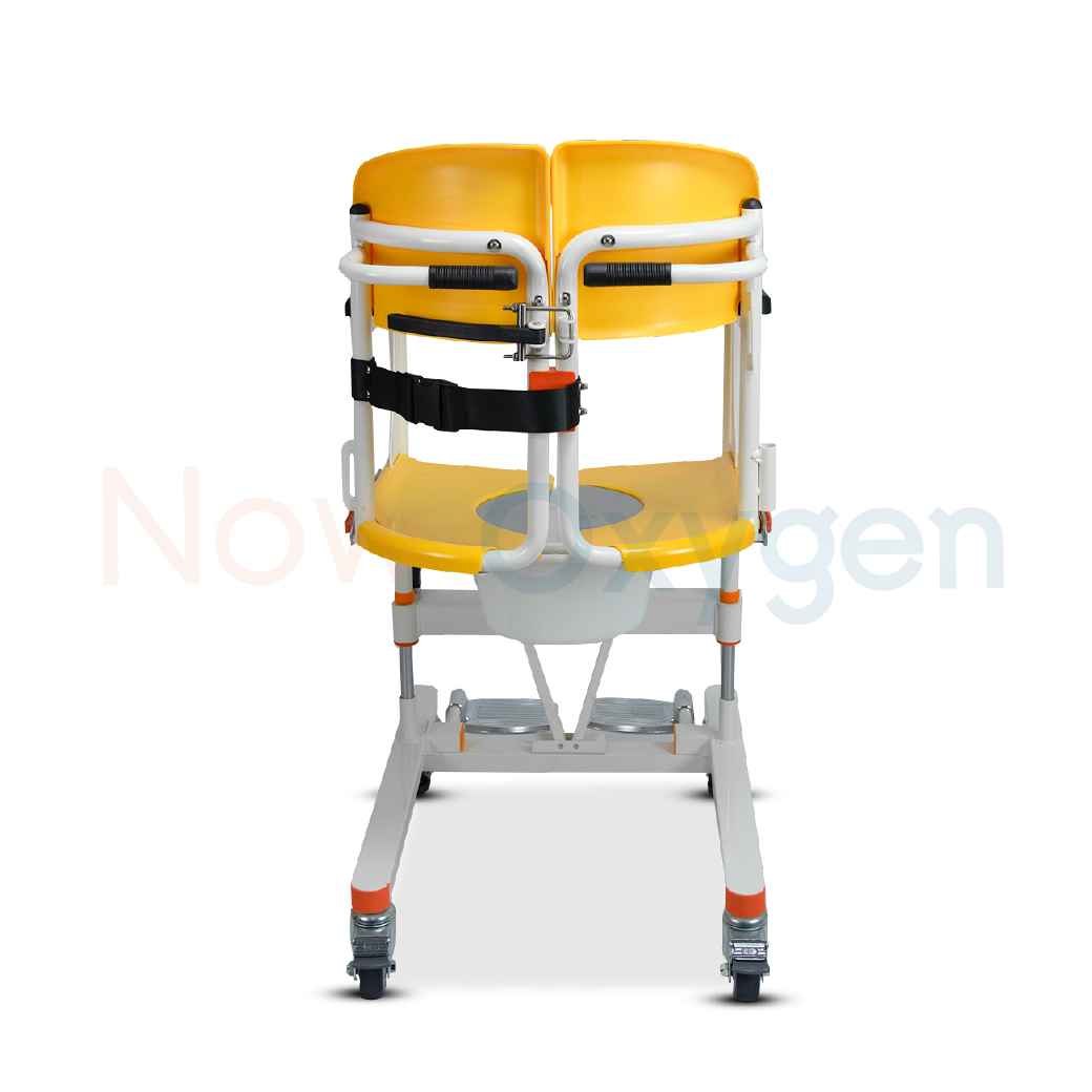 รถเข็นเคลื่อนย้ายผู้ป่วย อเนกประสงค์ รุ่นปรับมือหมุน (รับประกัน 2 ปี)