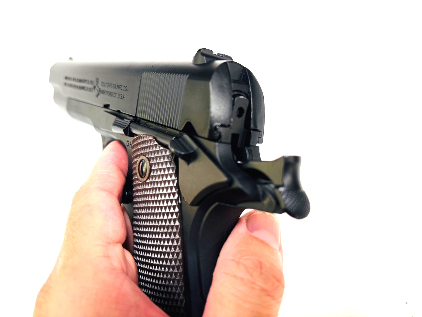 ปืนเจล ปืนพกสั้น อัดลมเจลชักยิง รุ่น M1911 A1