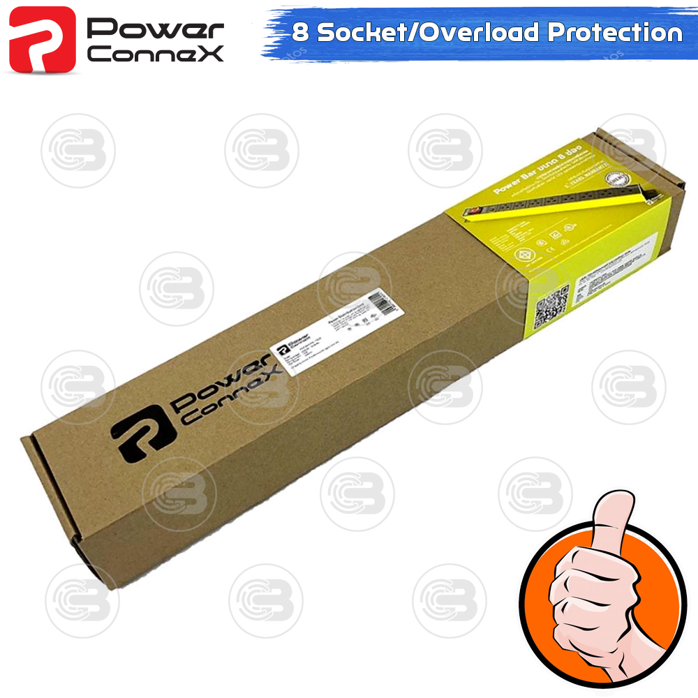 [CoolBlasterThai] PowerconneX Power plug Double Protection 8-WAY 3M (PXC5PHTTS-TS08)