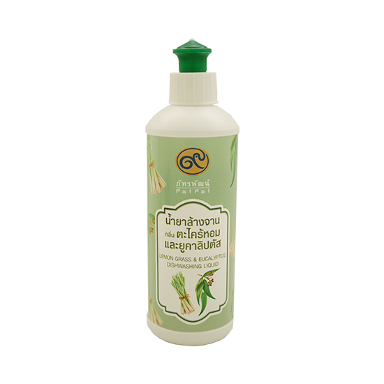 น้ำยาล้างจานกลิ่นตะไคร้หอมและยูคาลิปตัส ขนาด 220 มล. (Lemon Grass & Eucalyptus Dishwashing Liquid)