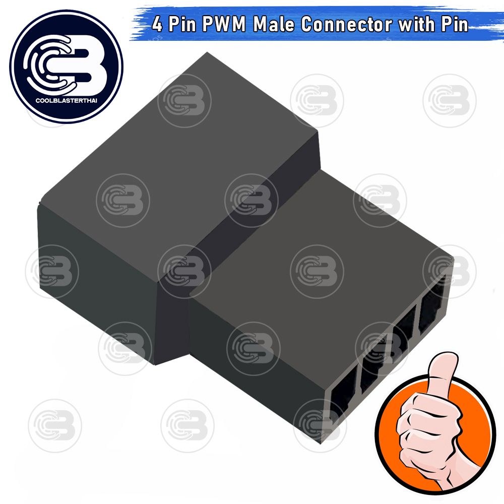 [CoolBlasterThai] 4 pin PWM Male Connector Housing with Crimp pins