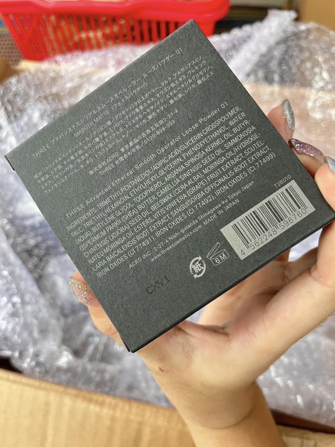 Three Advanced Ethereal Smooth Operator Loose Powder 10g. #01SmoothMatte แป้งฝุ่นคุมมัน